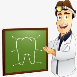 讲解牙齿构造的医生牙科医生高清图片