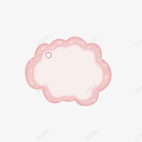 粉色云朵png免抠素材_新图网 https://ixintu.com 卡通 可爱 对话框 棉花云 棉花状