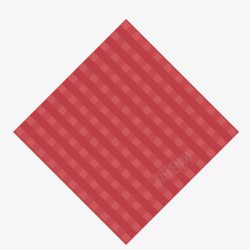 方形口袋布红色格子桌布高清图片