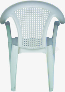 白色塑料椅子背面素材
