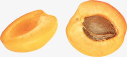 新鲜杏子实物剥开的杏高清图片