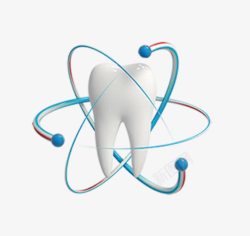 牙科诊所海报3D牙齿高清图片