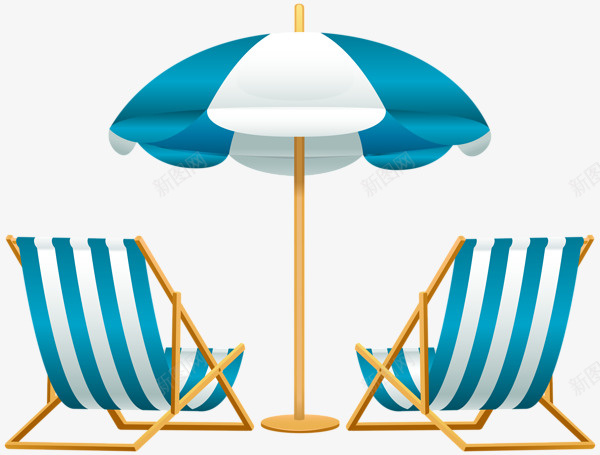 卡通夏天躺椅png免抠素材_新图网 https://ixintu.com 坐位 坐席 坐躺椅子 夏天 夏日 度假 座位 沙滩 海滩