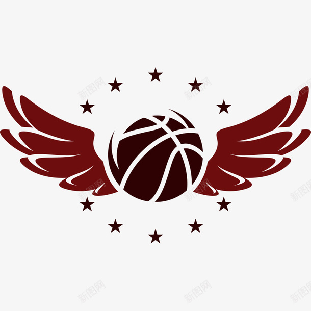 运动篮球标志png免抠素材_新图网 https://ixintu.com 五角星 标志 球类 篮球 篮球标志 运动