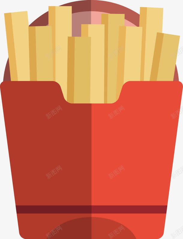 扁平化食物和厨具png免抠素材_新图网 https://ixintu.com KFC 华莱士 薯条 食物 麦当劳