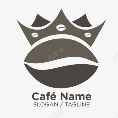 皇冠咖啡logo矢量图图标图标