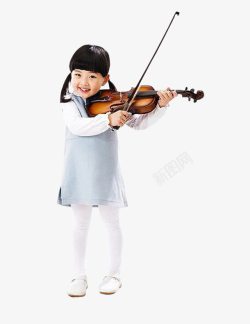 儿童拉小提琴拉小提琴的小姑娘高清图片