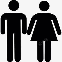 女人的浴室WC的标志图标高清图片