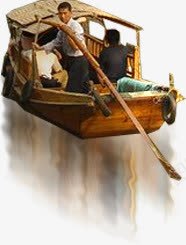 创意划船的渔夫png免抠素材_新图网 https://ixintu.com 划船 创意 渔夫