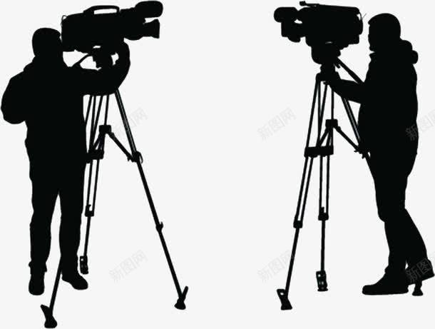 录像记者剪影png免抠素材_新图网 https://ixintu.com 录像记者 摄像师剪影 摄像记者剪影 记者 记者剪影 黑色记者剪影
