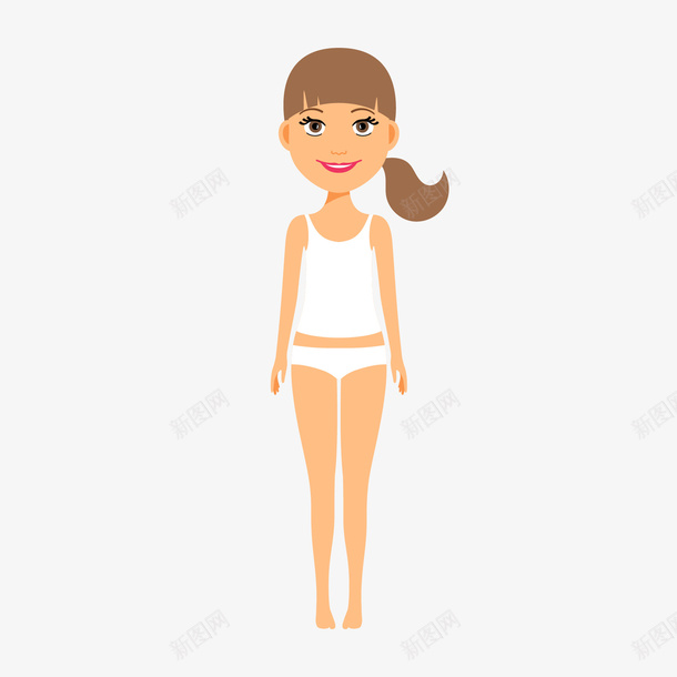 黄白色卡通女式人体模型png免抠素材_新图网 https://ixintu.com 人体模型 卡通 卡通模型 女式 模型 白色 黄色
