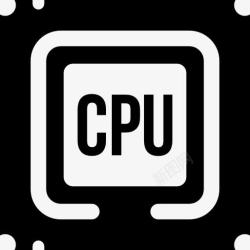 处理器硬件图标CPU处理器图标高清图片