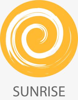 太阳能logo太阳旋涡图标高清图片