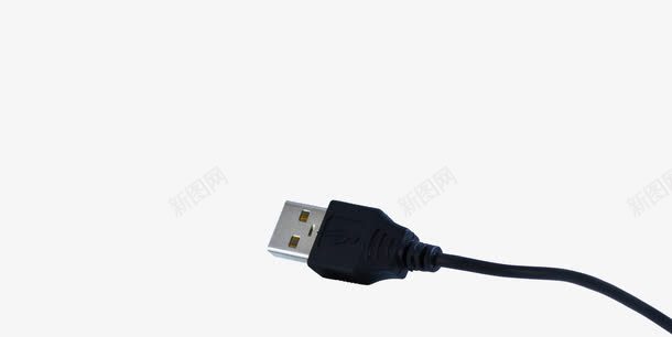 数据线png免抠素材_新图网 https://ixintu.com USB接口 插头 电插头 黑色