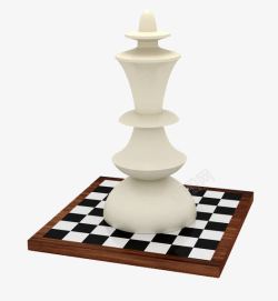 下棋游戏棋盘上的白棋高清图片