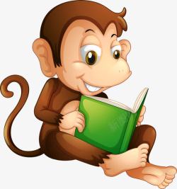 monkey看书的猴子高清图片