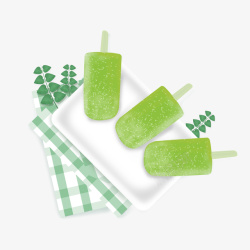 绿色冰棍产品实物绿色冰棍高清图片