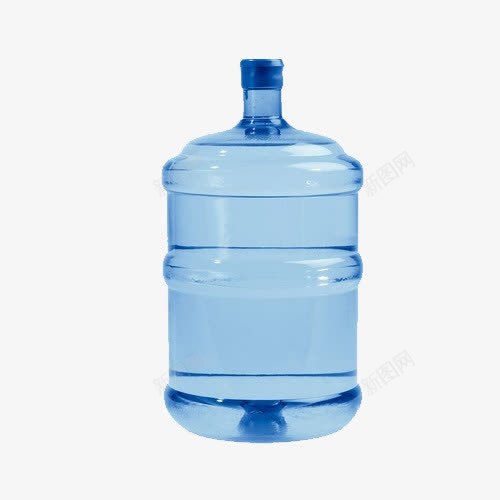 T形纯净水桶png免抠素材_新图网 https://ixintu.com 可以拎起来 收纳东西 放东西 梯形图 蓝色 装水 贮存水