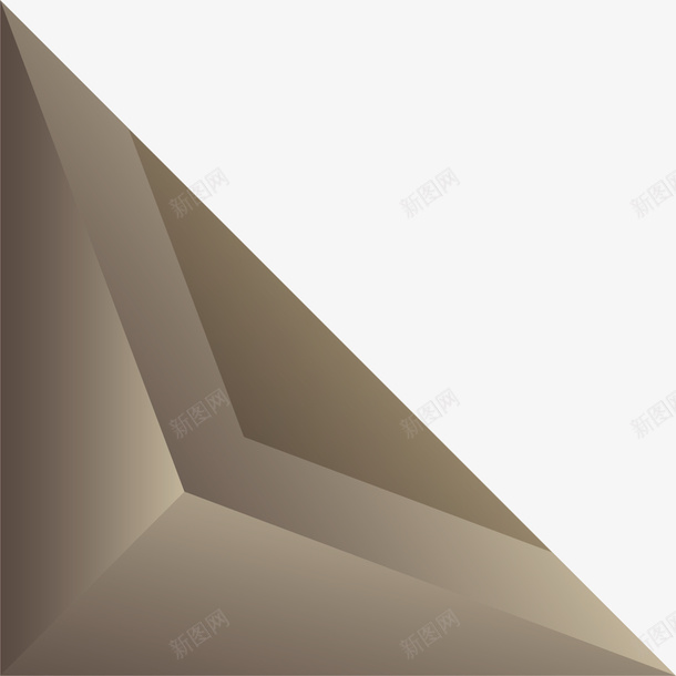 灰色立体三角形png免抠素材_新图网 https://ixintu.com 3D三角形 棱角 灰色三角形 白色光晕 立体三角形 质感