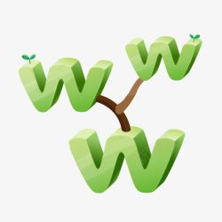 绿色WWW素材