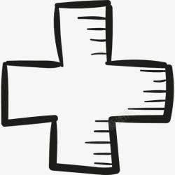 数学加号画加横图标高清图片