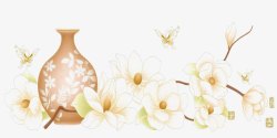 精美的花瓶精美花瓶和鲜花高清图片