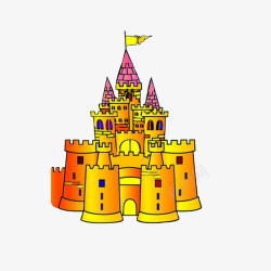 金色王国城堡素材