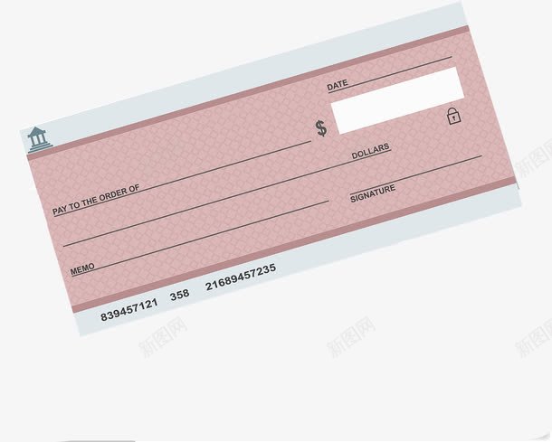 专用支票纸张png免抠素材_新图网 https://ixintu.com 价值 印刷 工具 支付 空白支票 纸张