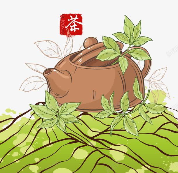 新茶茶壶png免抠素材_新图网 https://ixintu.com 新茶 茶叶 茶壶 茶山