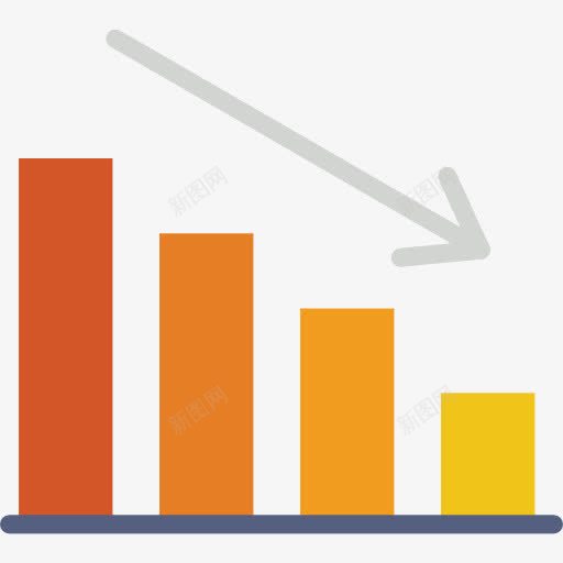 图图标png_新图网 https://ixintu.com 商务 图形 统计 财务状况下降 酒吧