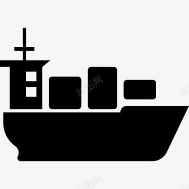 海上船舶集装箱图标图标