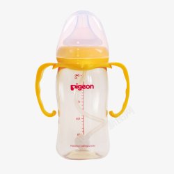 婴儿防胀气防摔奶瓶BornFree带手柄奶瓶高清图片