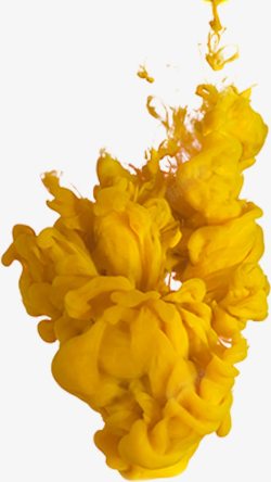 黄色的粉末黄色粉末烟雾装饰效果高清图片