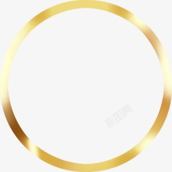 金色圆环中秋月饼素材