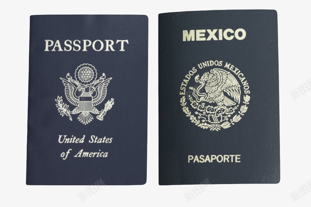 黑色美国护照和黑色墨西哥护照实图标png_新图网 https://ixintu.com 不同 公民 国境 国籍 图标 图案 居留 护照本 旅行 证件 证明 身份 通行证 颜色 黑色美国护照和黑色墨西哥护照实物免费下载