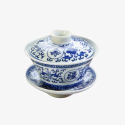 青花瓷茶杯茶碗素材