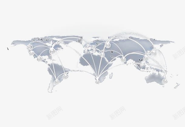 世界地图png免抠素材_新图网 https://ixintu.com 世界 分布 地图 扩散