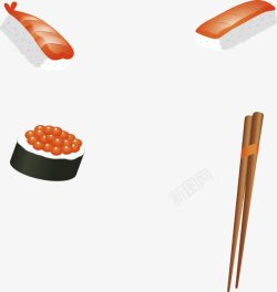 寿司边框日式寿司边框高清图片