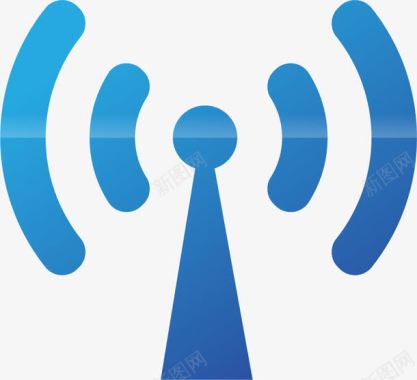 wifi信号塔栏图标图标