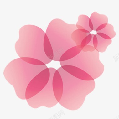 粉色花瓣logo图标图标