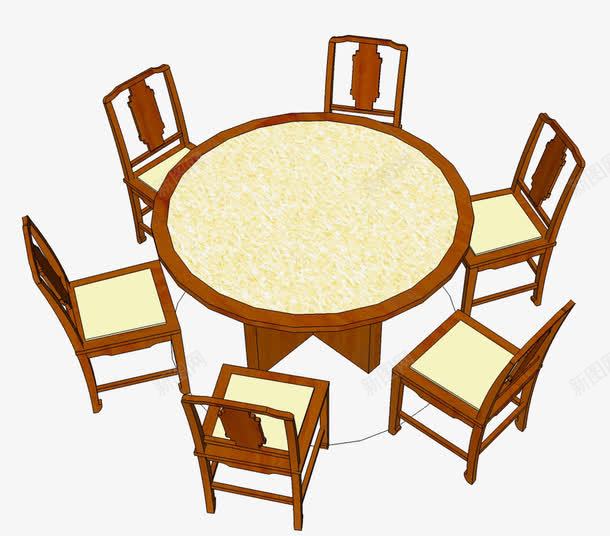 圆桌子png免抠素材_新图网 https://ixintu.com 会议桌 凳子 圆桌 桌子 椅子 聚会吃饭 聚餐桌 餐桌