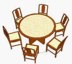 会议用桌圆桌子高清图片
