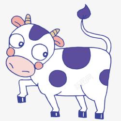 动物的世界奶牛矢量图素材