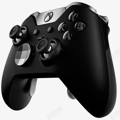 微软手柄png免抠素材_新图网 https://ixintu.com XBOX精英手柄 产品实物 游戏手柄 黑色手柄