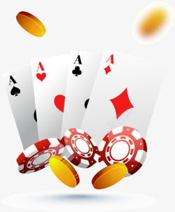 赌博的筹码扑克牌高清图片