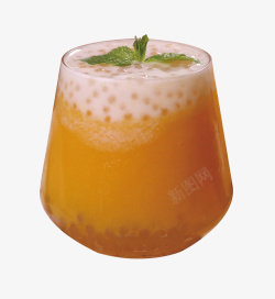 一杯凉饮实物芒果西米露高清图片