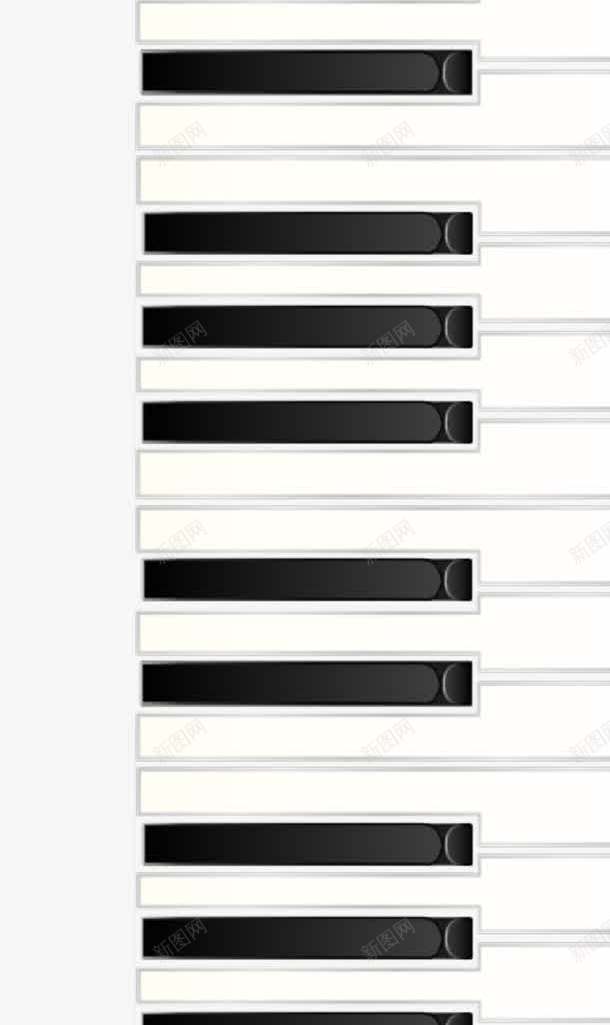 欧美创意装饰图标png_新图网 https://ixintu.com 创意 欧美 琴键 素材 装饰 钢琴