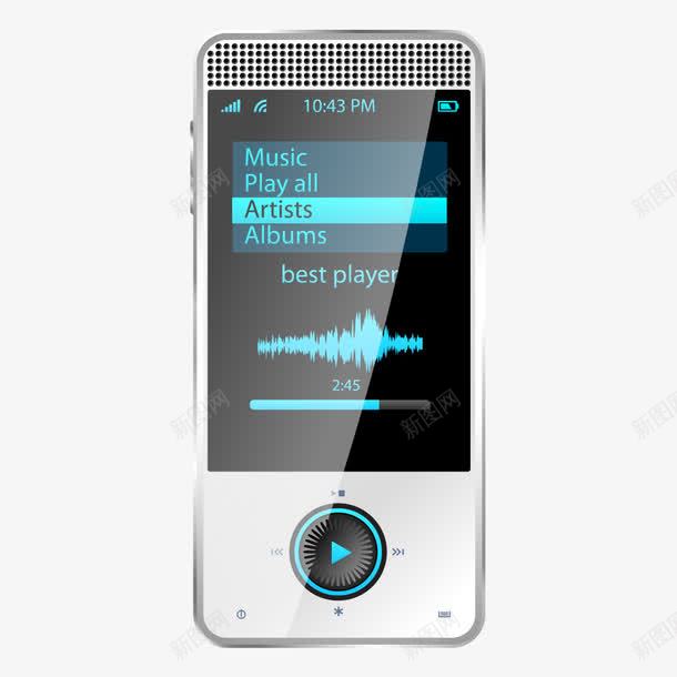 智能MP3png免抠素材_新图网 https://ixintu.com MP3 创意手机 听音乐 数码手机 智能手机