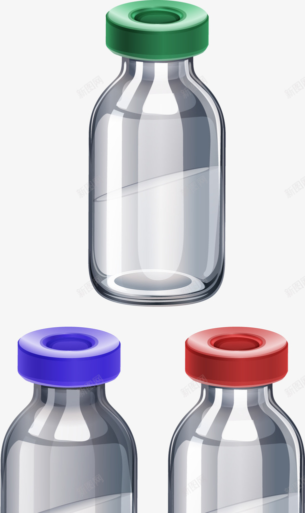 手绘安瓶png免抠素材_新图网 https://ixintu.com 安瓶 手绘 玻璃瓶 药品