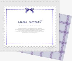 格子信封紫色格子布的信封高清图片